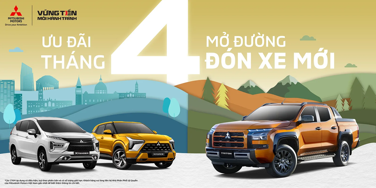 Khuyến mãi mua xe tháng 04/2025 tại Mitsubishi Bến Thành - Võ Văn Kiệt