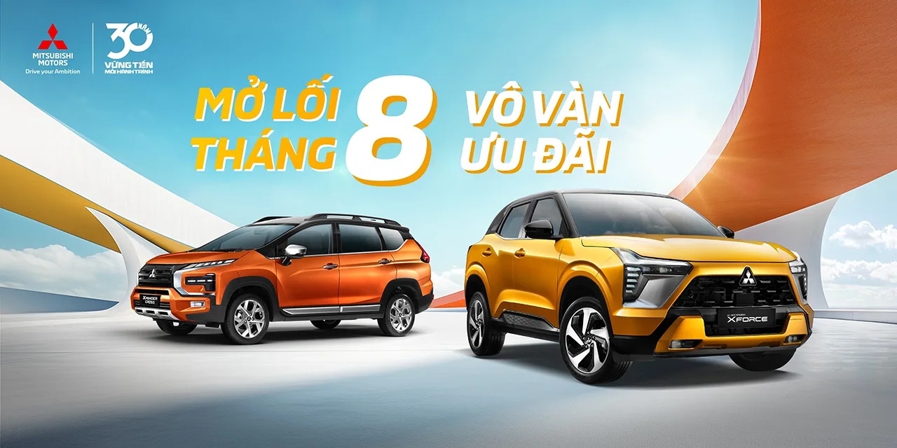 Chương trình ưu đãi trong tháng 8/2024 của Mitsubishi Bến Thành